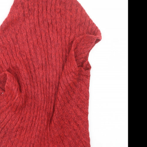 Per Una Womens Red  Knit Cardigan Jumper Size S