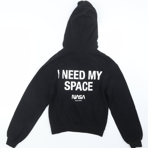 Divided by H&M Womens Black   Pullover Hoodie Size XS  - NASA