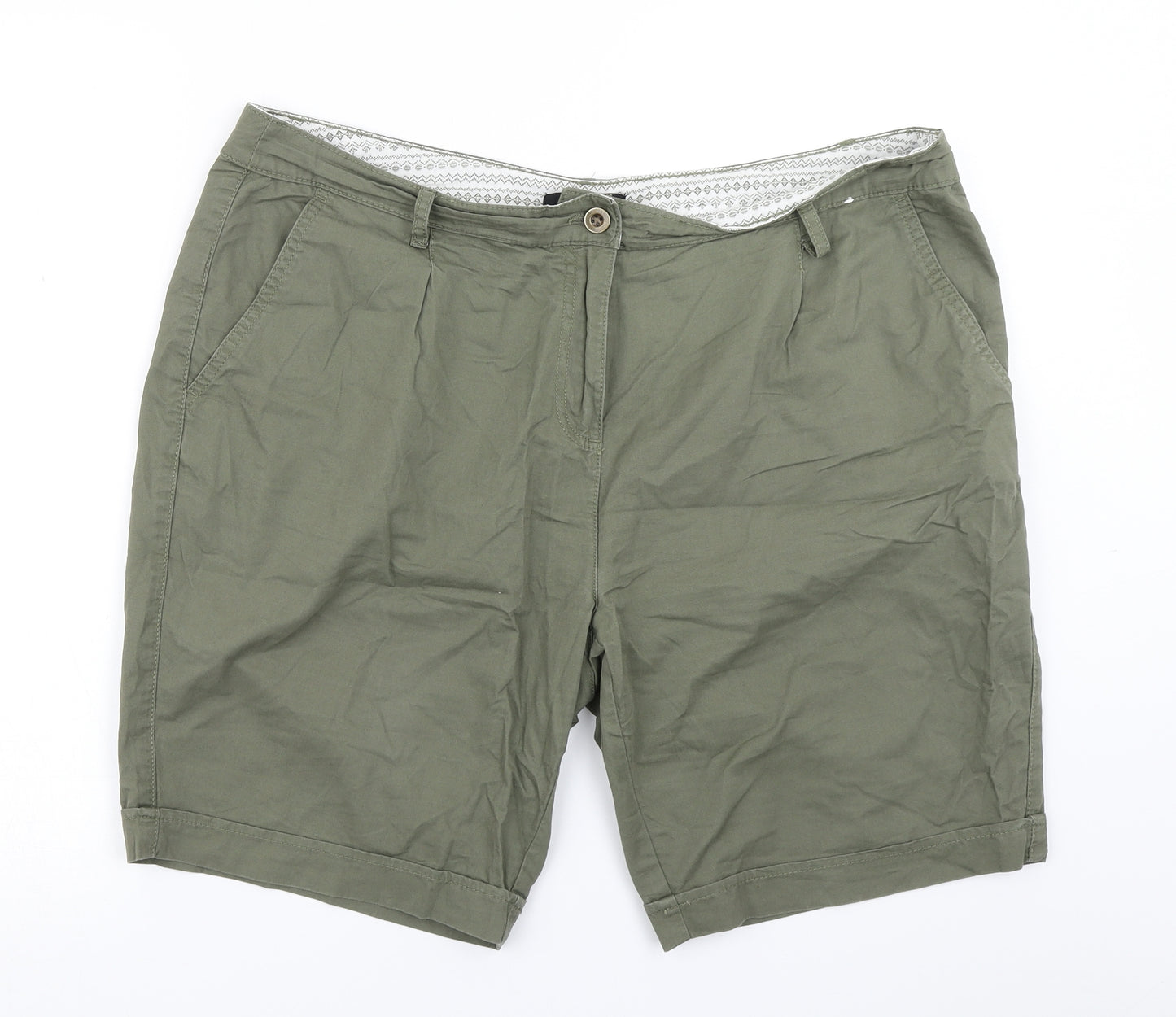 Atmosphere Womens Green   Chino Shorts Size 16