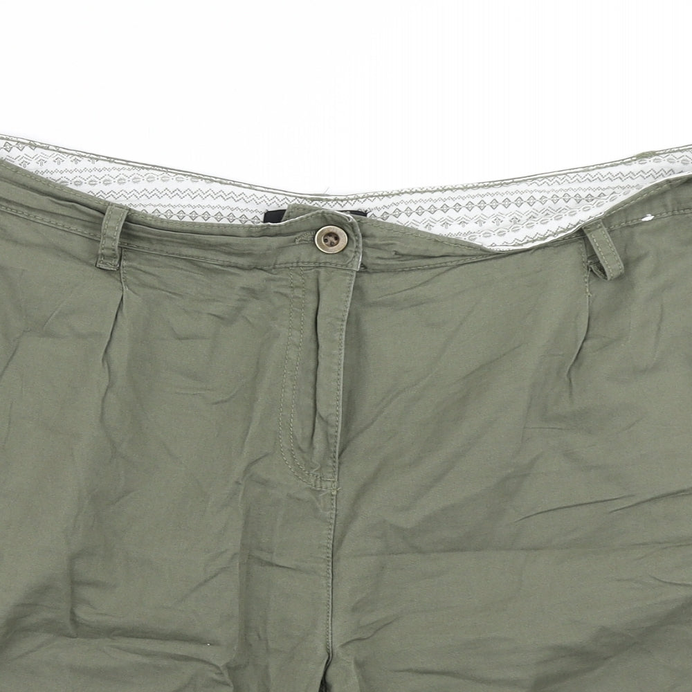 Atmosphere Womens Green   Chino Shorts Size 16