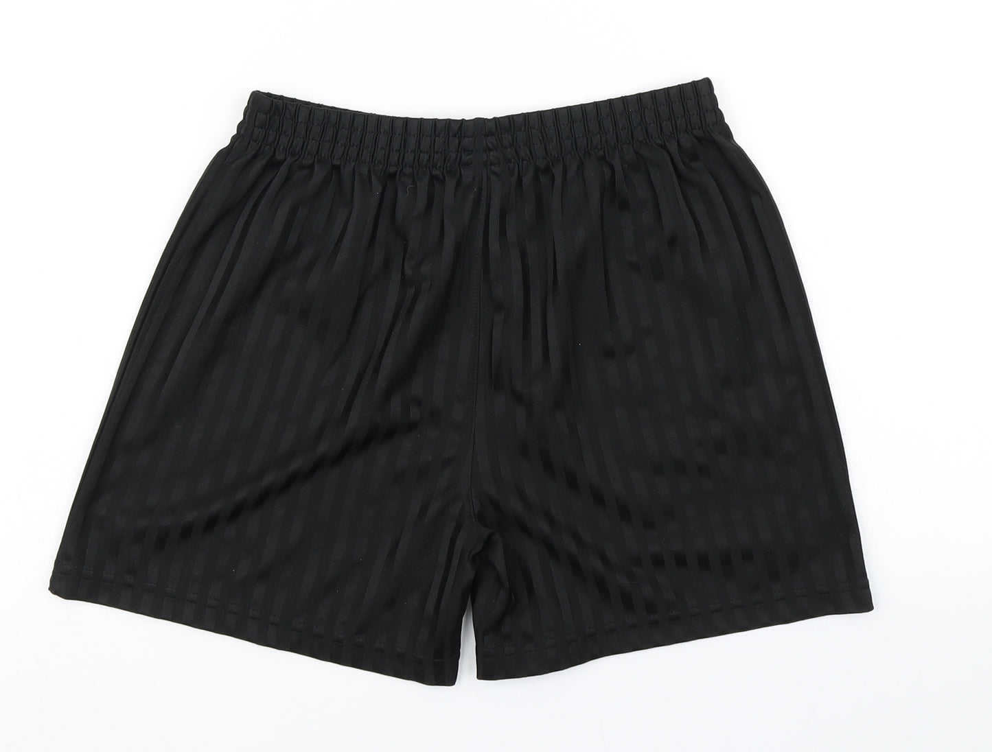 George Boys Black Striped  Sweat Shorts Size 11-12 Years
