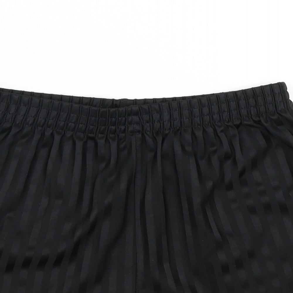 George Boys Black Striped  Sweat Shorts Size 11-12 Years