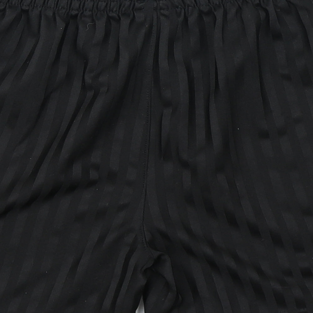 George Boys Black Striped  Sweat Shorts Size 11-12 Years
