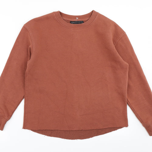 Topshop Womens Brown   Pullover Sweatshirt Size 8