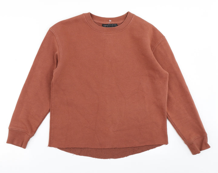 Topshop Womens Brown   Pullover Sweatshirt Size 8