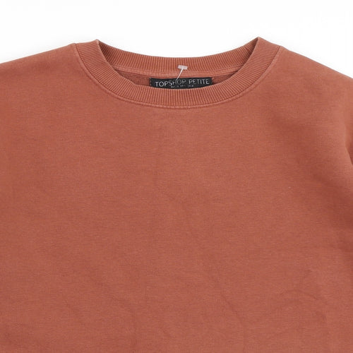Topshop Womens Brown   Pullover Sweatshirt Size 8
