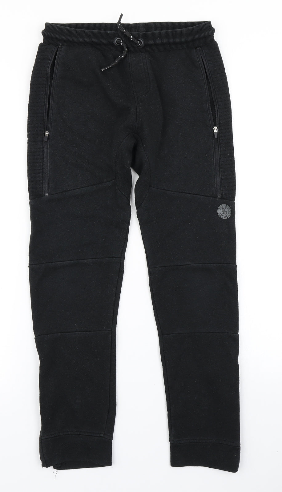 Nutmeg Boys Black   Jogger Trousers Size 10-11 Years