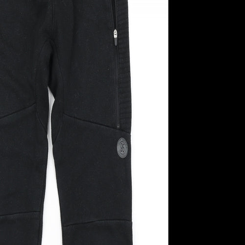 Nutmeg Boys Black   Jogger Trousers Size 10-11 Years