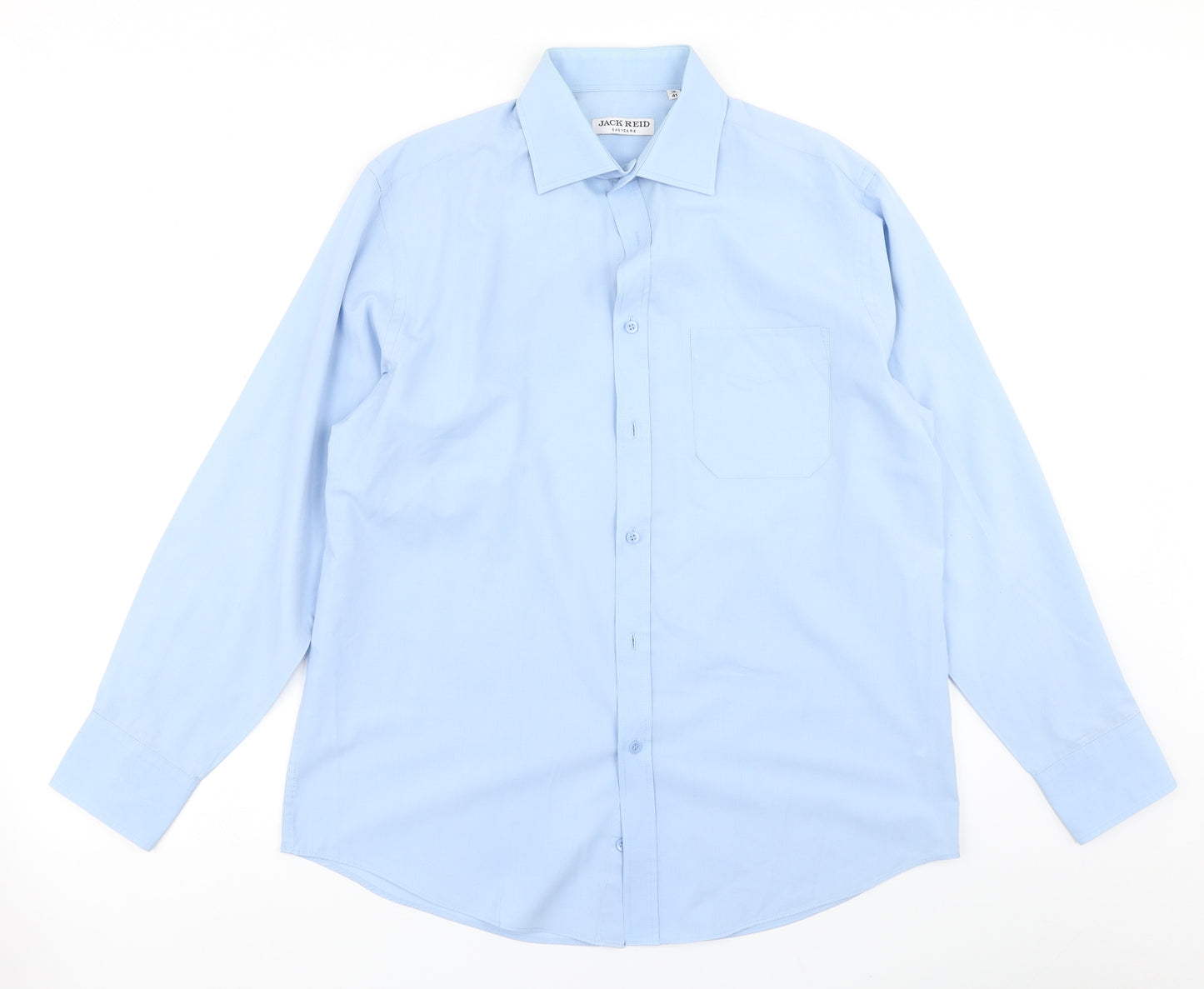 Jack Reid Mens Blue    Dress Shirt Size 16