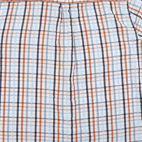 Oak Valley Mens Blue Plaid   Button-Up Size XL