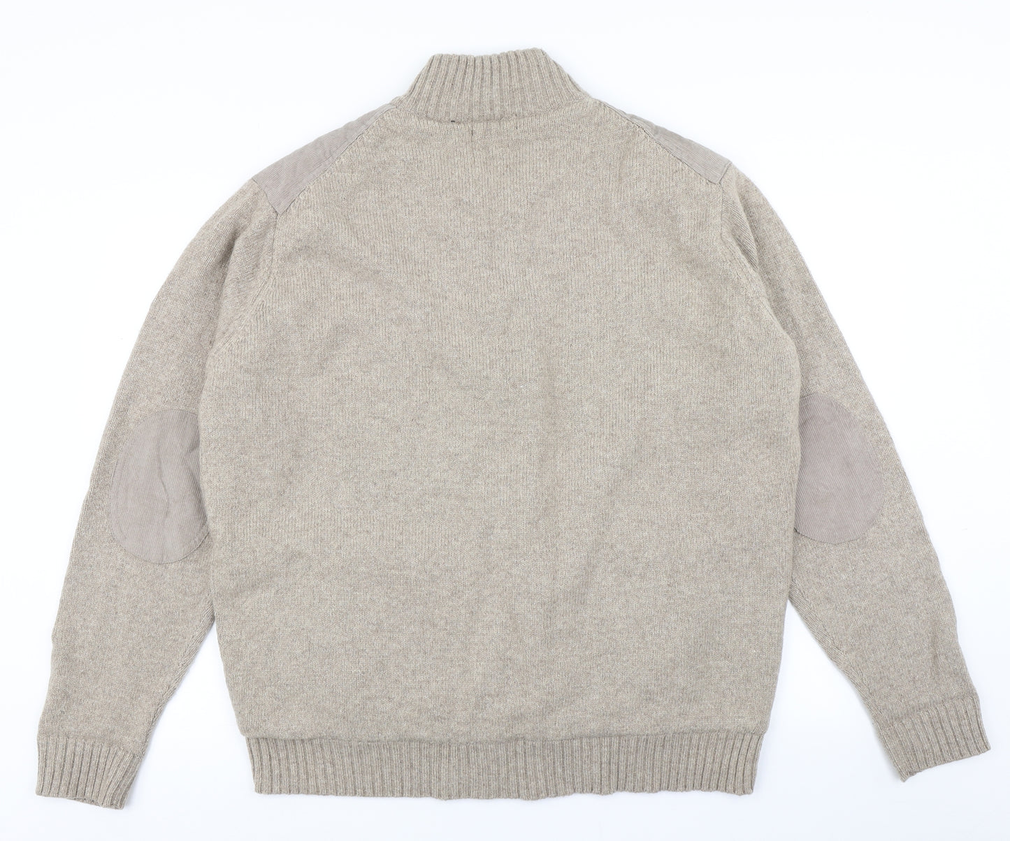 James Pringle Mens Brown  Knit Cardigan Jumper Size XL  - Fleece lined