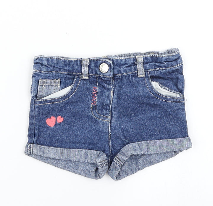 Young Dimension Girls Blue  Denim Cropped Jeans Size 9-12 Months
