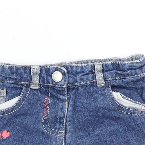 Young Dimension Girls Blue  Denim Cropped Jeans Size 9-12 Months