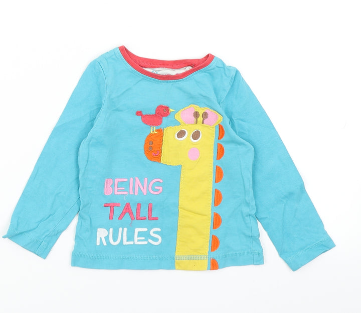 Mothercare Boys Blue   Basic T-Shirt Size 12-18 Months