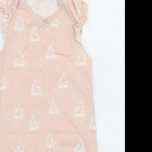 George Girls Pink   Romper One-Piece Size 9-12 Months  - Sail boat print
