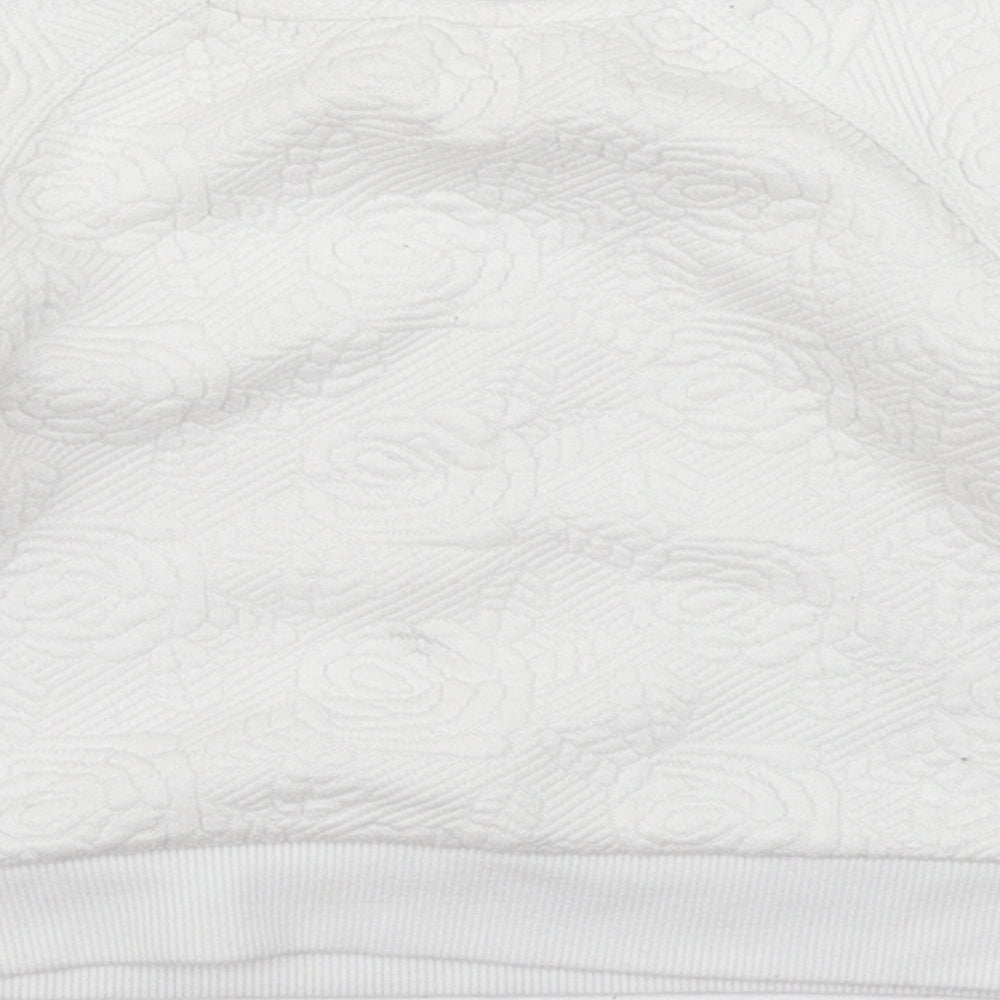 Mothercare Girls White   Pullover T-Shirt Size 9-12 Months