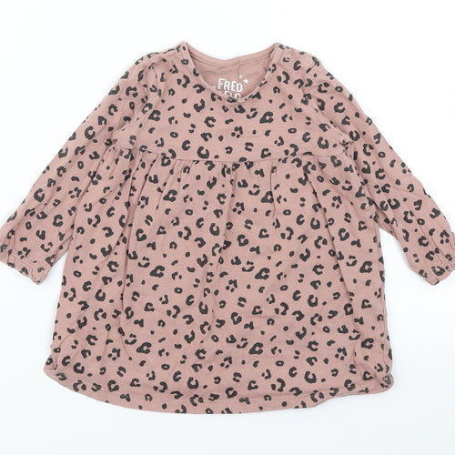 F&F Girls Brown Animal Print  A-Line  Size 9-12 Months