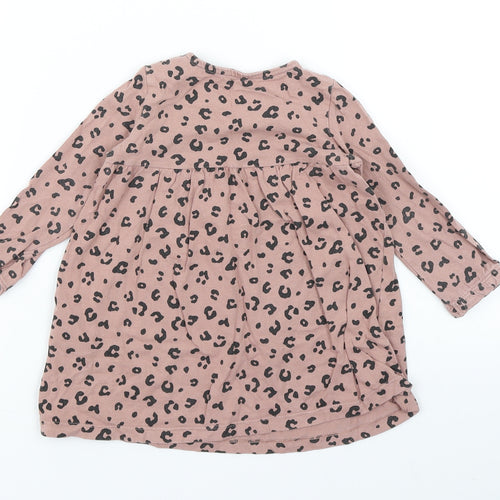 F&F Girls Brown Animal Print  A-Line  Size 9-12 Months