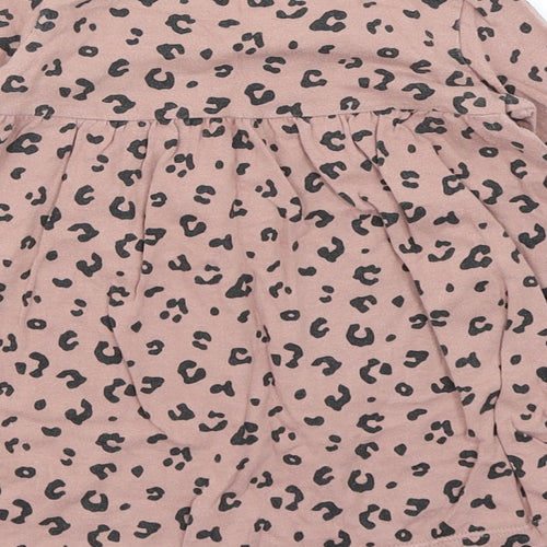 F&F Girls Brown Animal Print  A-Line  Size 9-12 Months