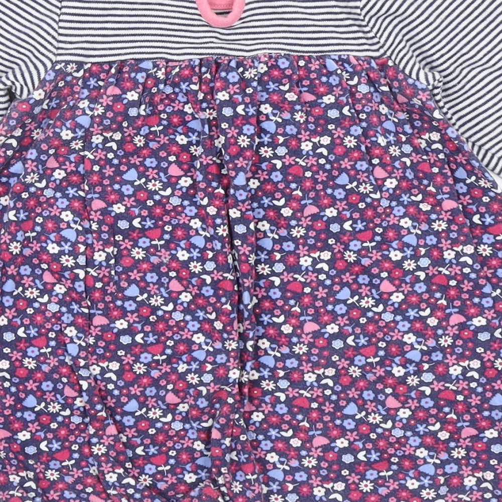 George Girls Blue Floral  A-Line  Size 9-12 Months