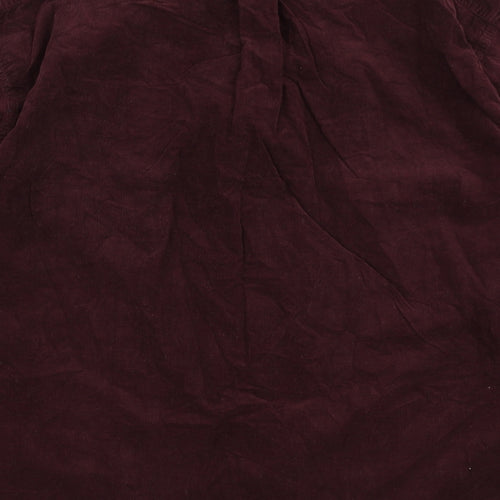 EWM Mens Purple  Corduroy  Button-Up Size XL