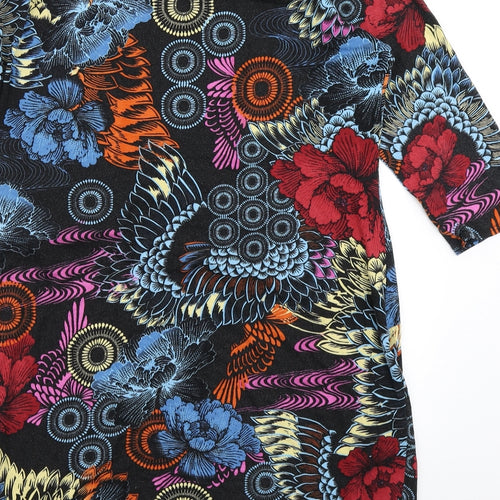 Wallis Womens Blue Floral  A-Line  Size 18