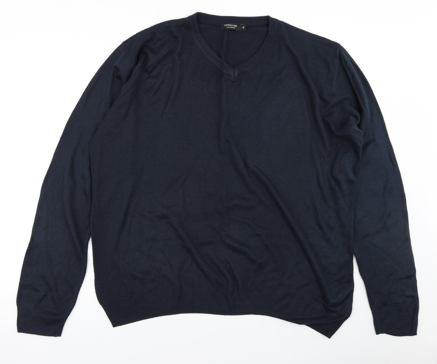 Capsule Mens Blue  Knit Pullover Jumper Size XL