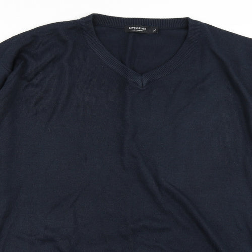 Capsule Mens Blue  Knit Pullover Jumper Size XL