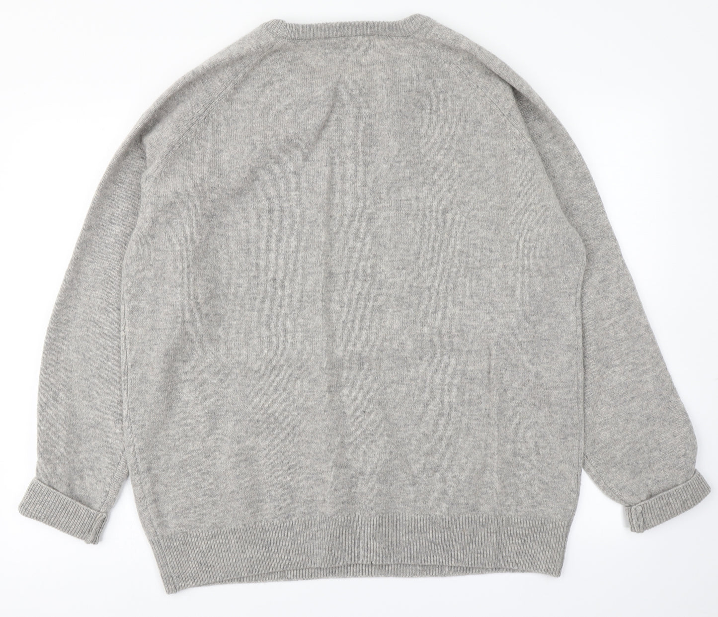 Easy Mens Grey  Knit Pullover Jumper Size XL