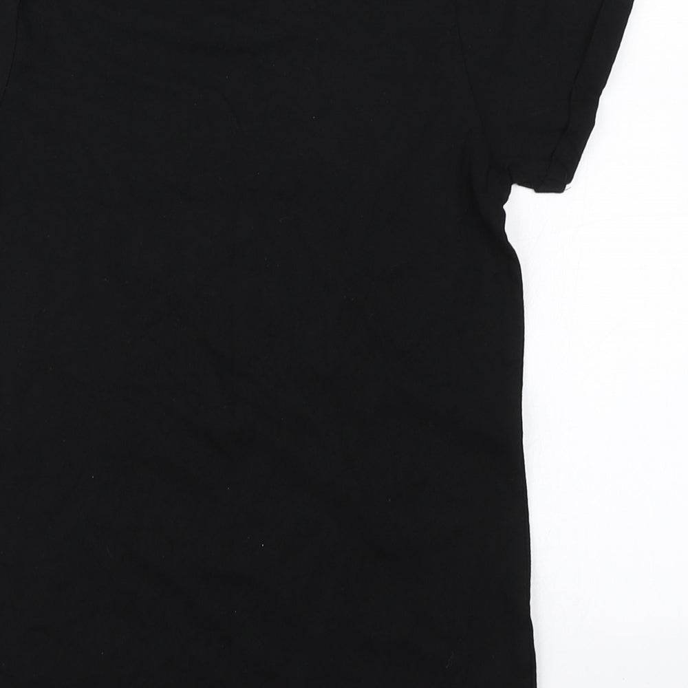 Primark Girls Black   Basic T-Shirt Size 11-12 Years