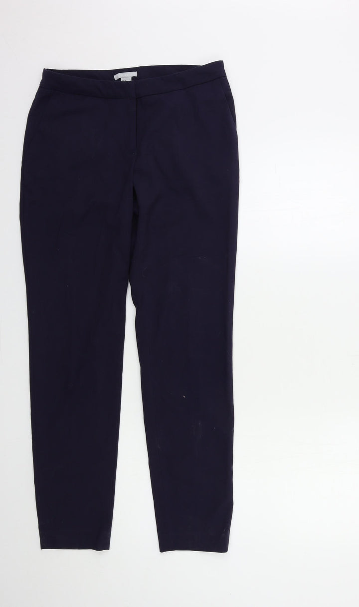 H&M Womens Blue   Trousers  Size 8 L30 in