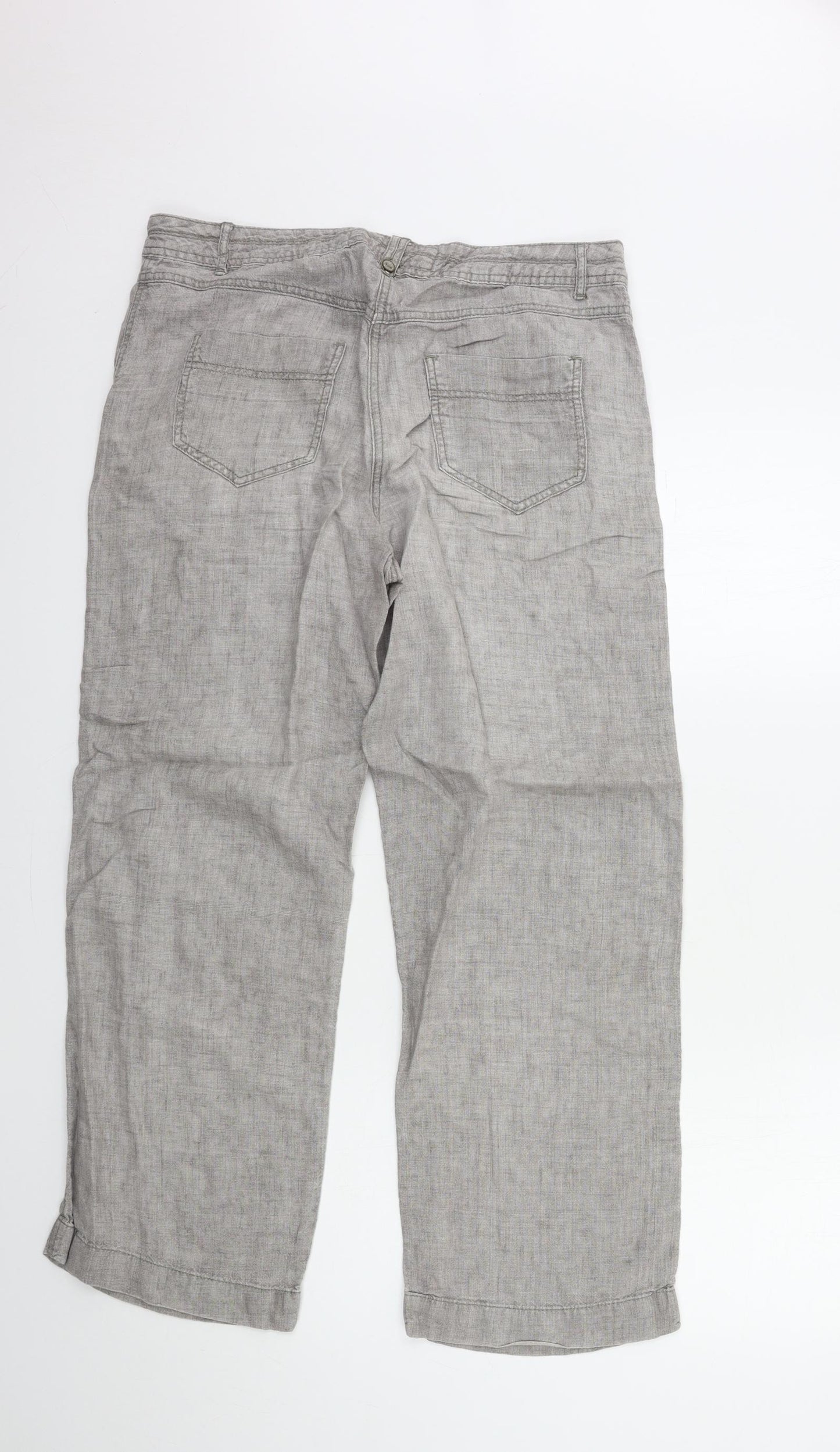 George Womens Grey   Trousers  Size 12 L28 in