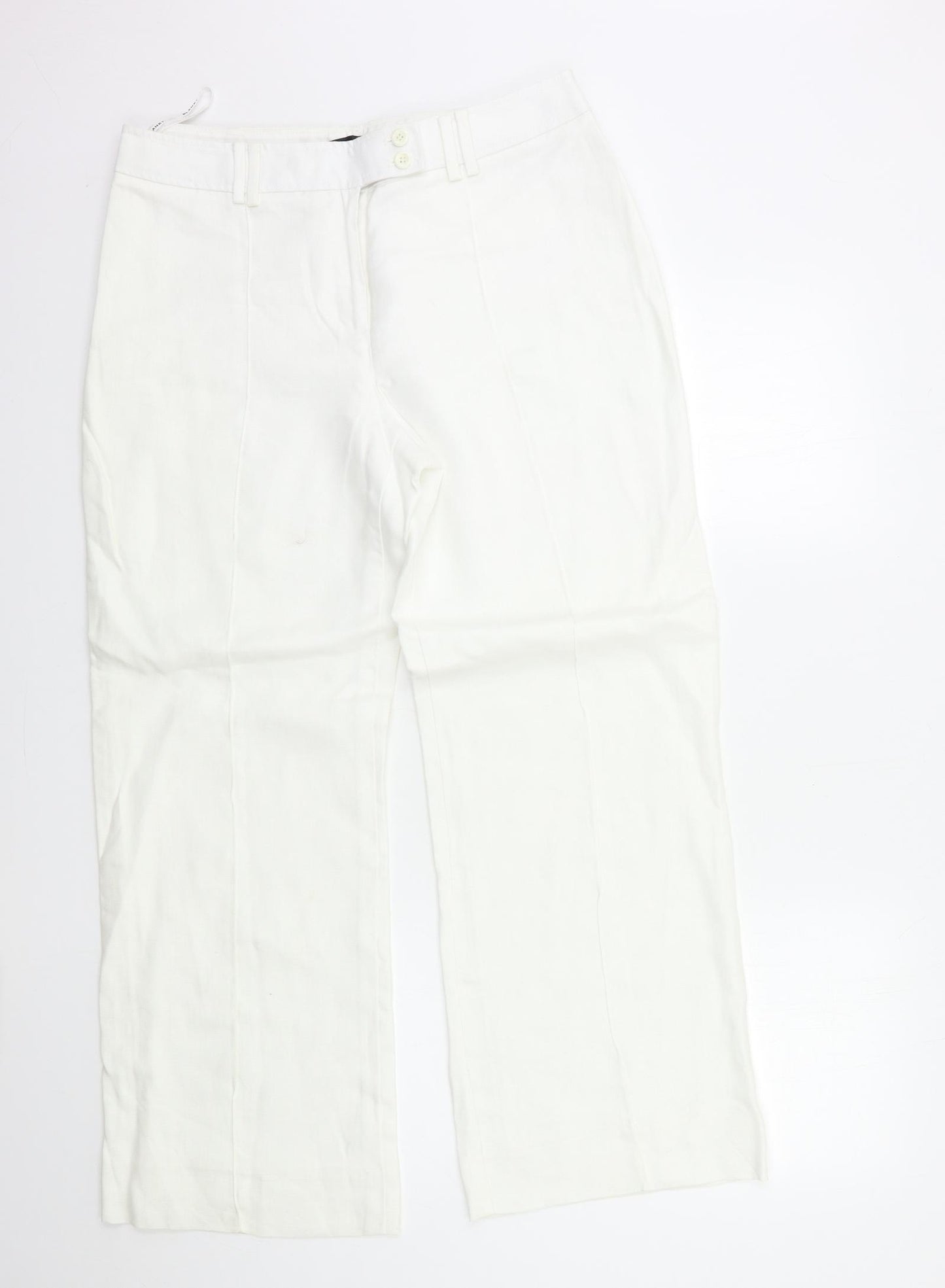 planet Womens White   Trousers  Size 12 L30 in