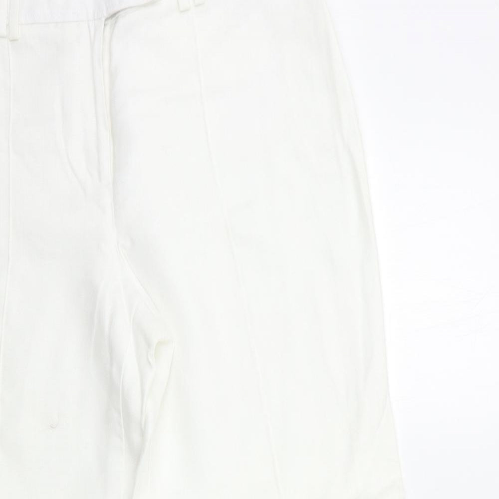 planet Womens White   Trousers  Size 12 L30 in