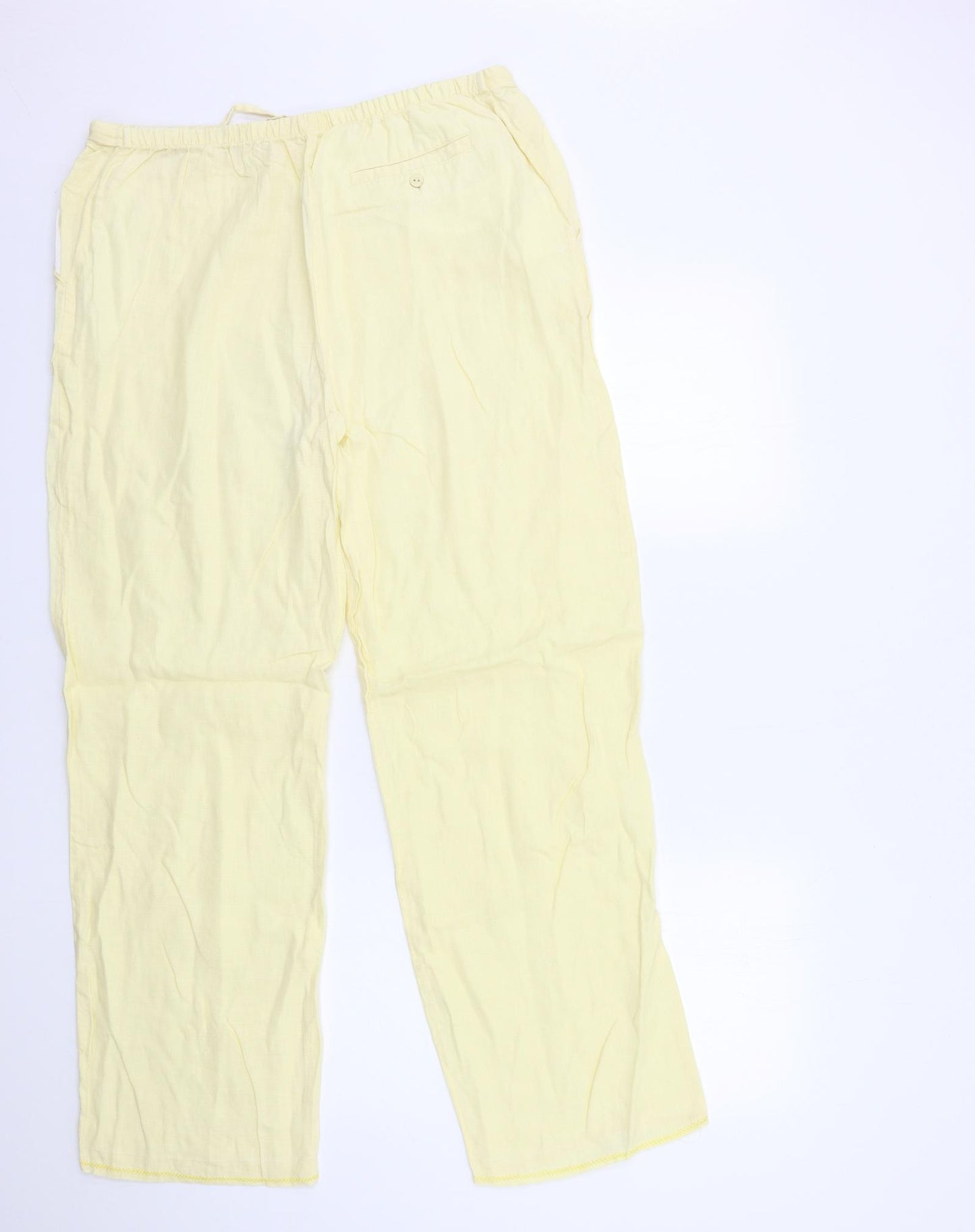 Preworn Womens Yellow   Trousers  Size 32 in L30 in