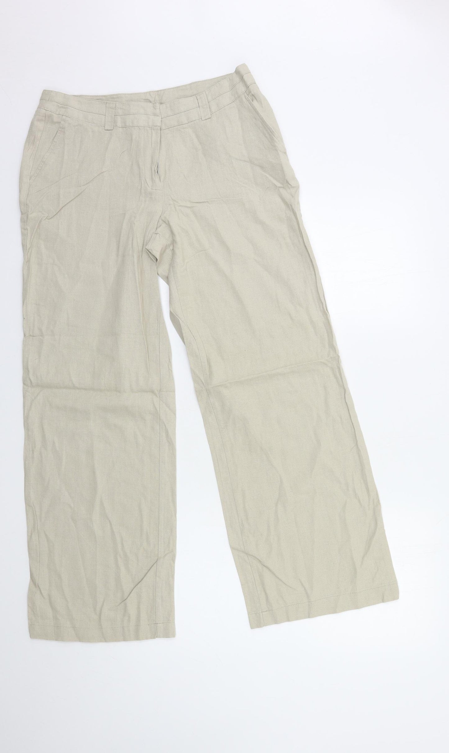 Preworn Womens Beige   Trousers  Size 30 in L29 in