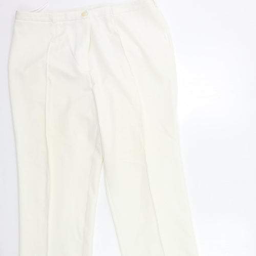 Preworn Womens White   Trousers  Size 36 in L26 in