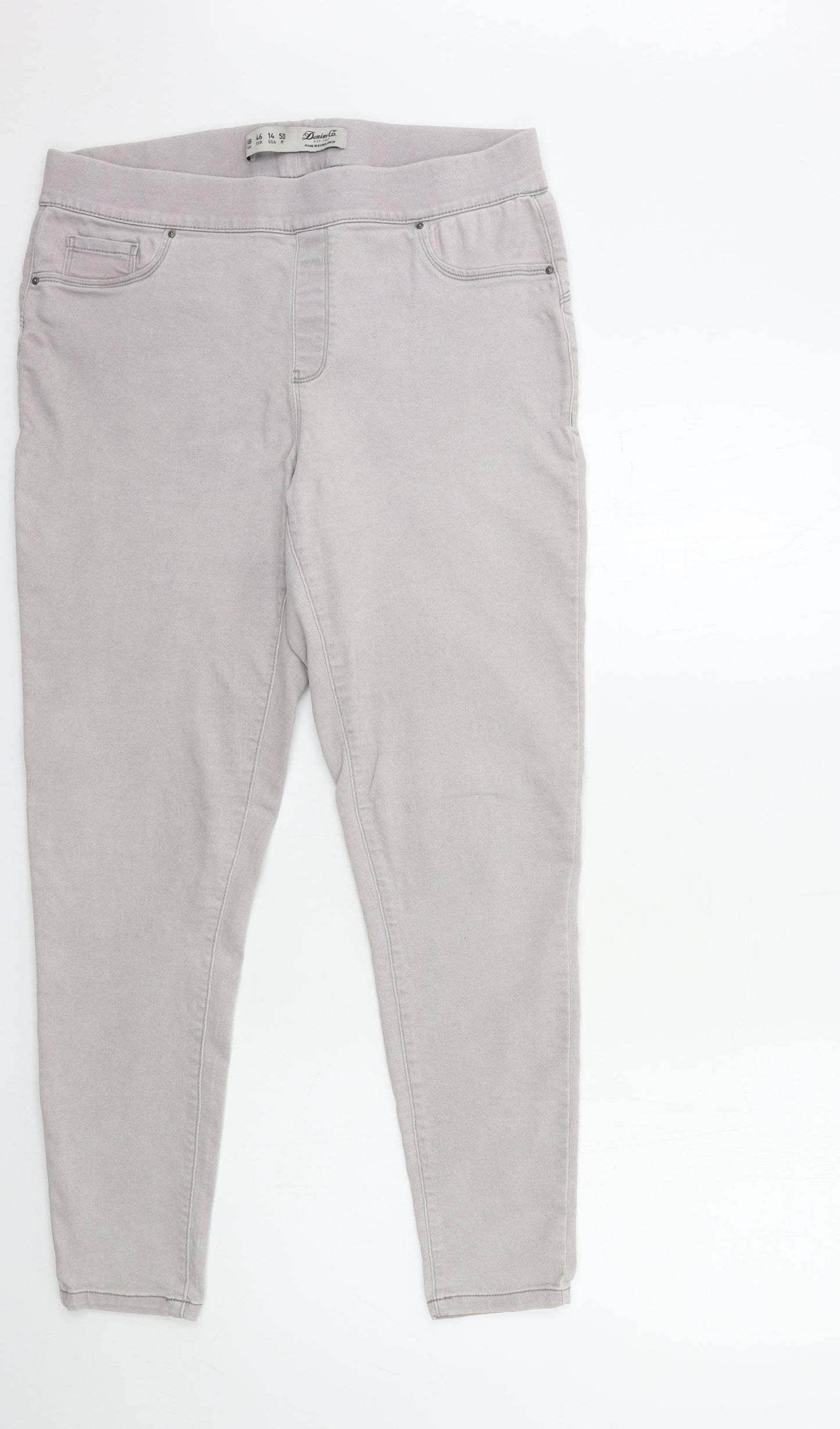 Denim & Co. Womens Grey  Denim Skinny Jeans Size 18 L29 in