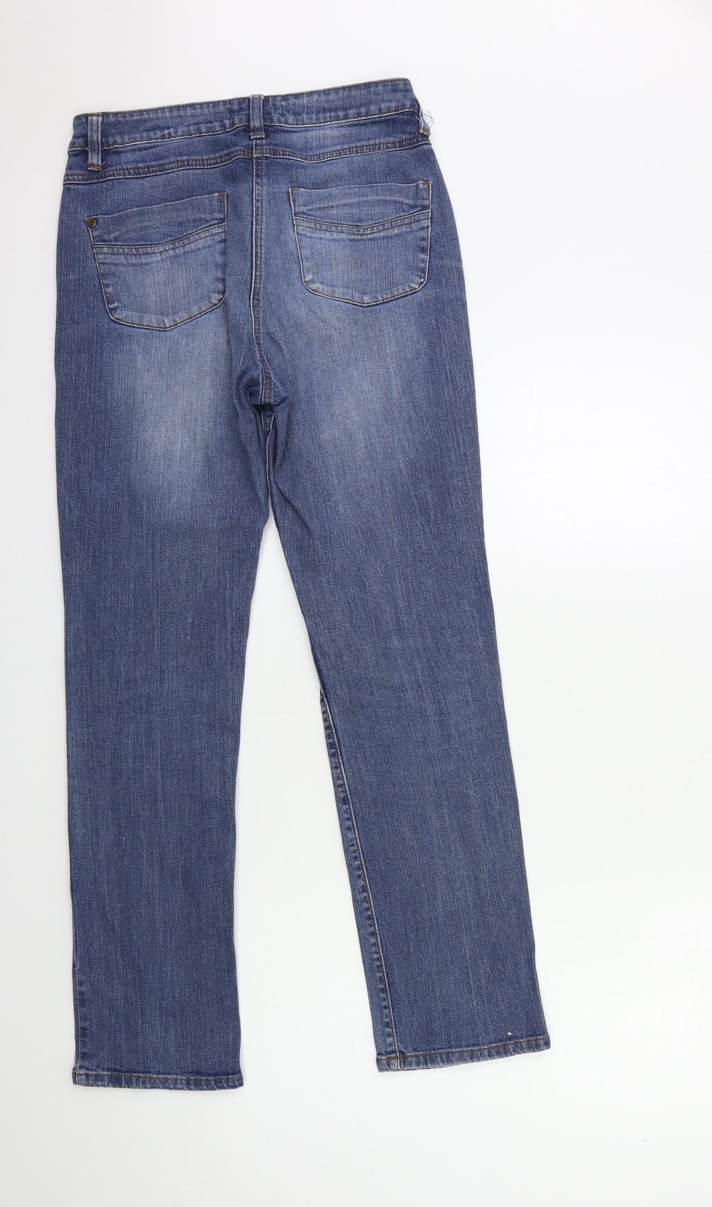 Papaya Womens Blue  Denim Straight Jeans Size 12 L30 in