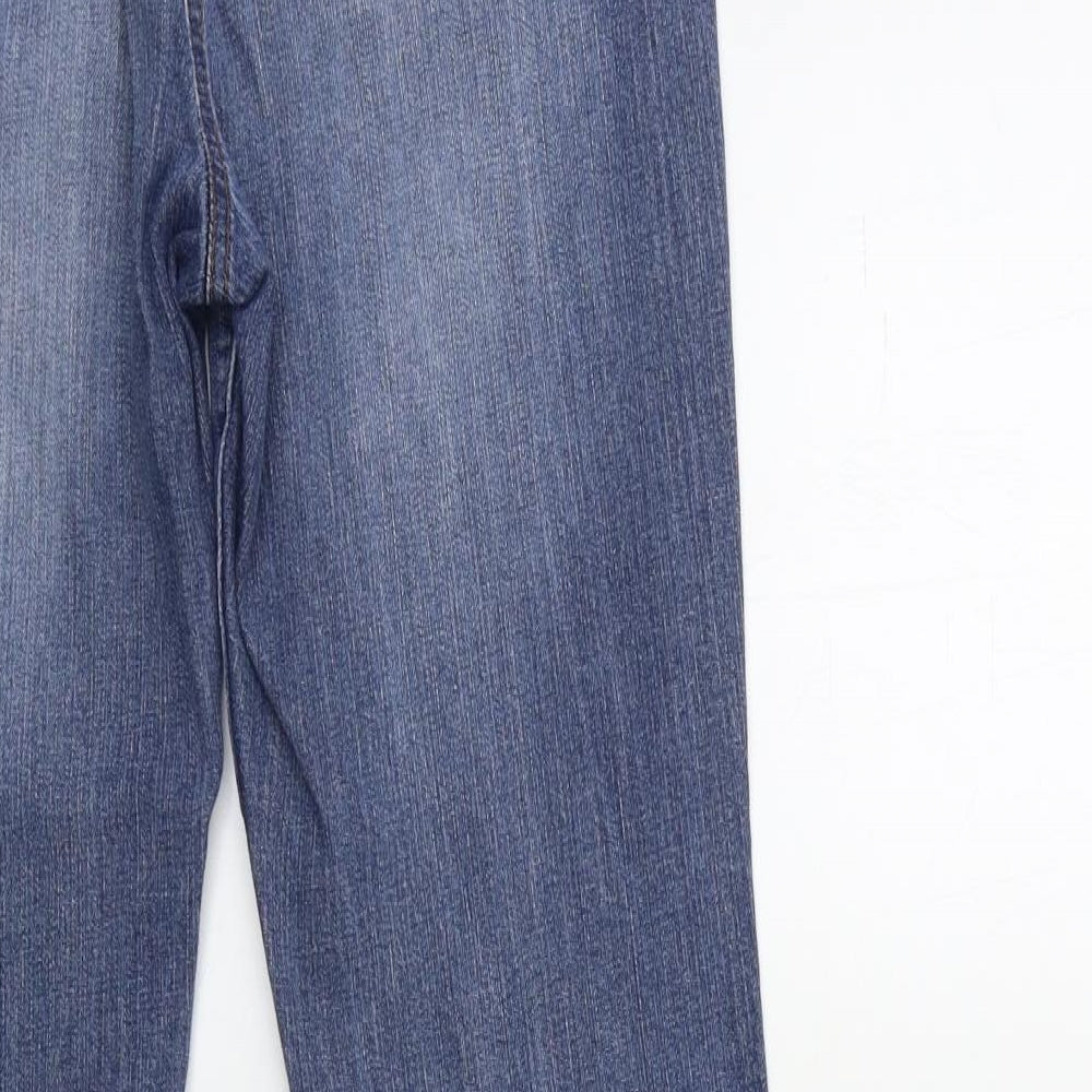 Papaya Womens Blue  Denim Straight Jeans Size 12 L30 in