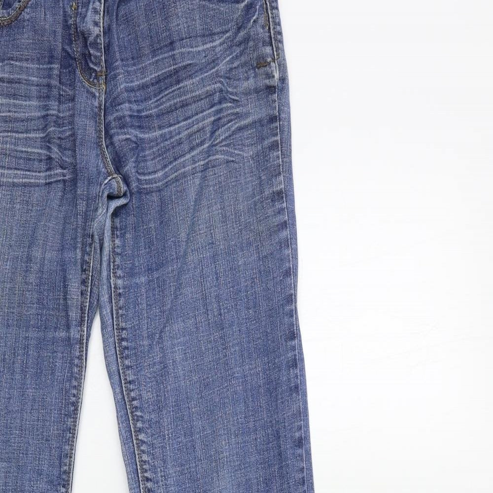 NEXT Womens Blue  Denim Flared Jeans Size 12 L32 in