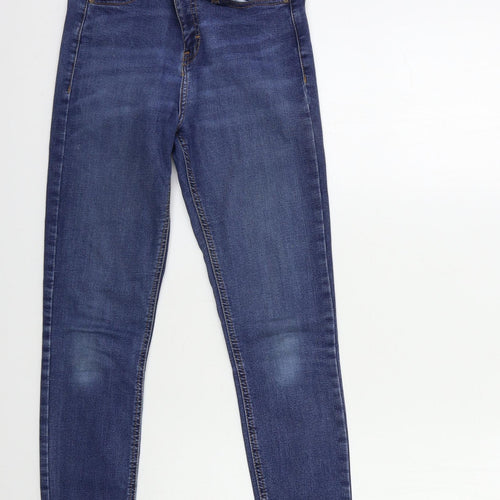 Topshop Womens Blue  Denim Skinny Jeans Size 26 in L30 in