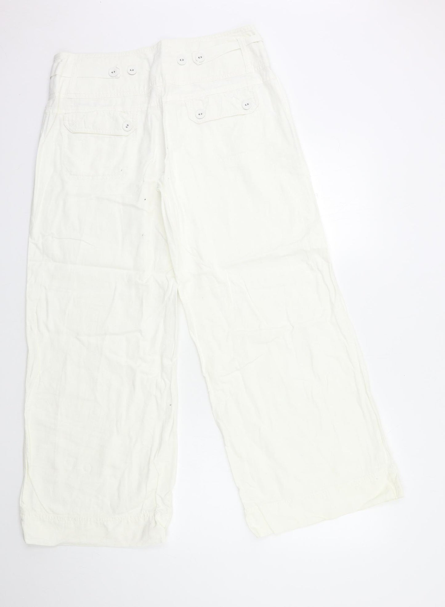 NEXT Womens White   Trousers  Size 12 L29 in