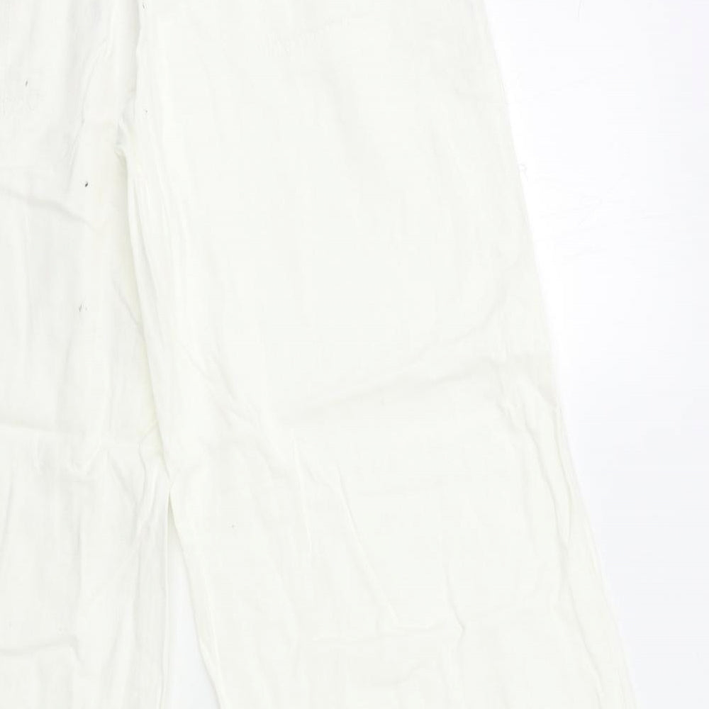 NEXT Womens White   Trousers  Size 12 L29 in