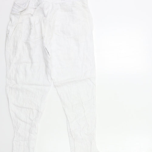 NEXT Womens White   Trousers  Size 10 L26 in