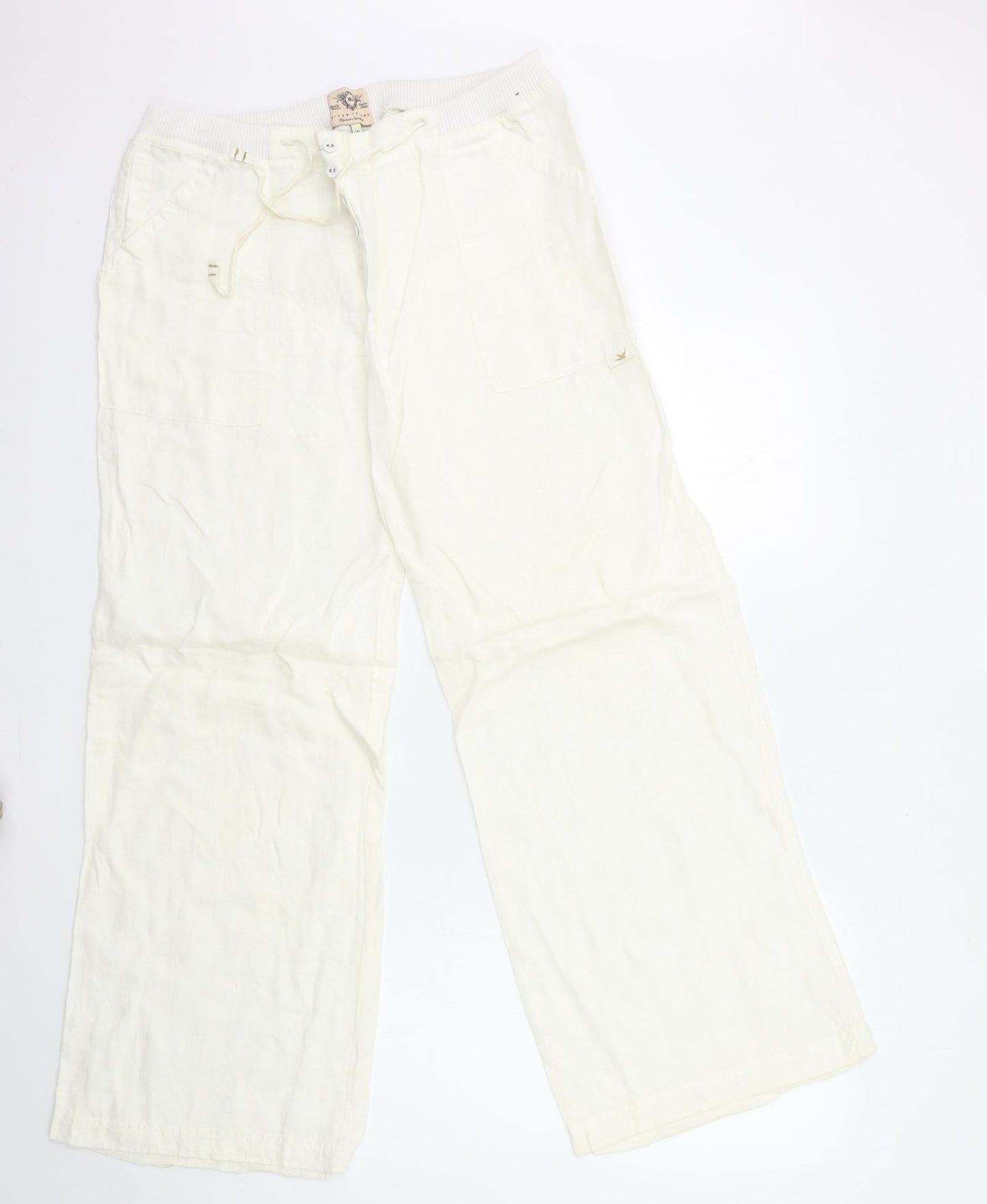 River Island Womens White   Trousers  Size 16 L32 in