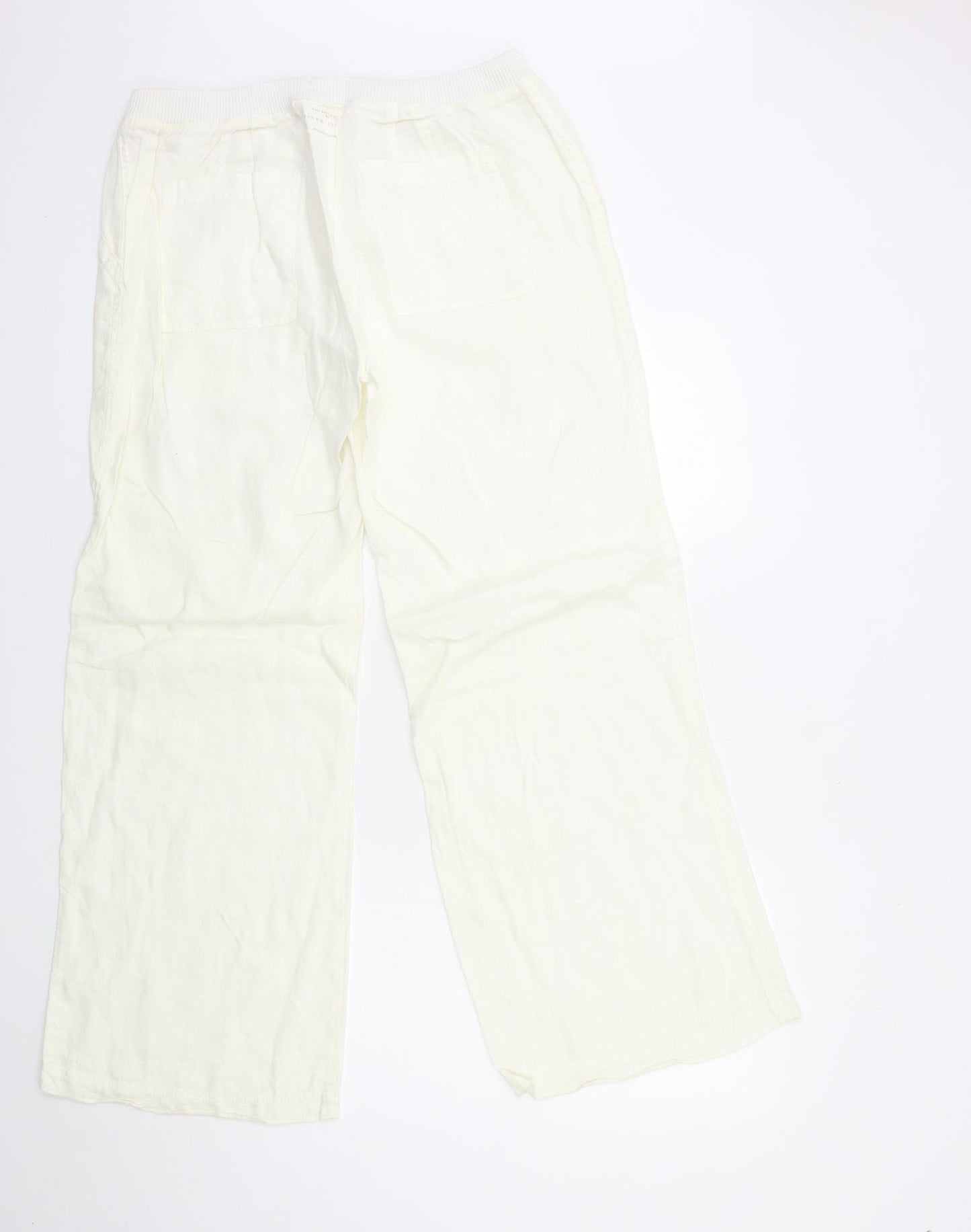 River Island Womens White   Trousers  Size 16 L32 in