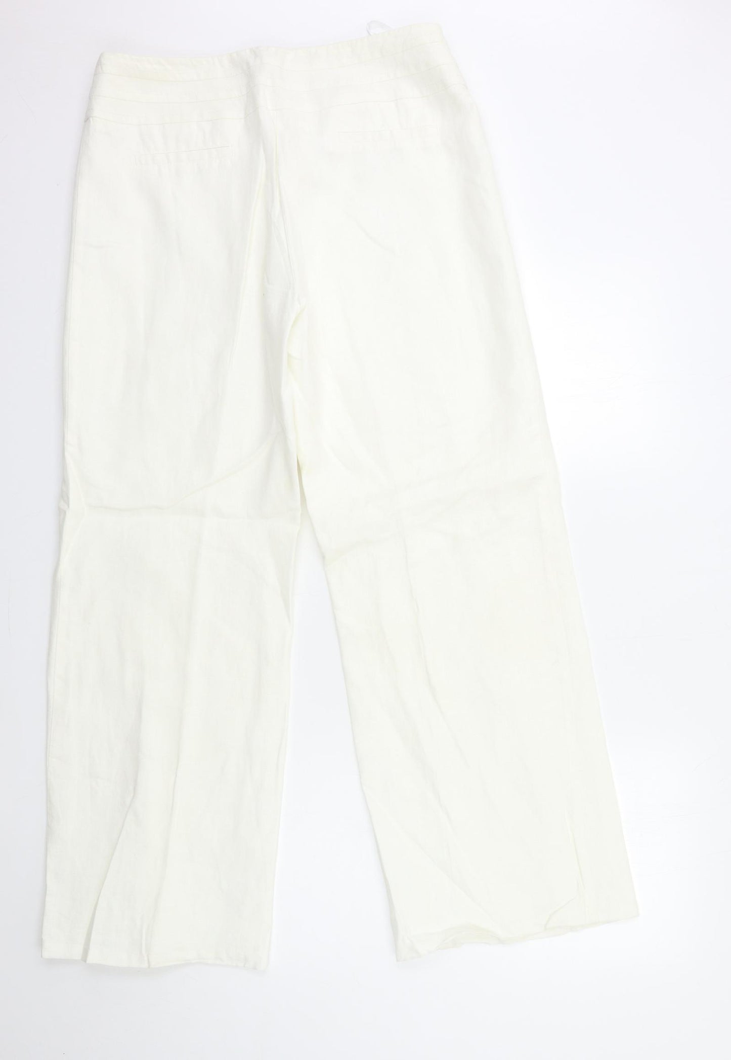 George Womens White   Trousers  Size 14 L30 in