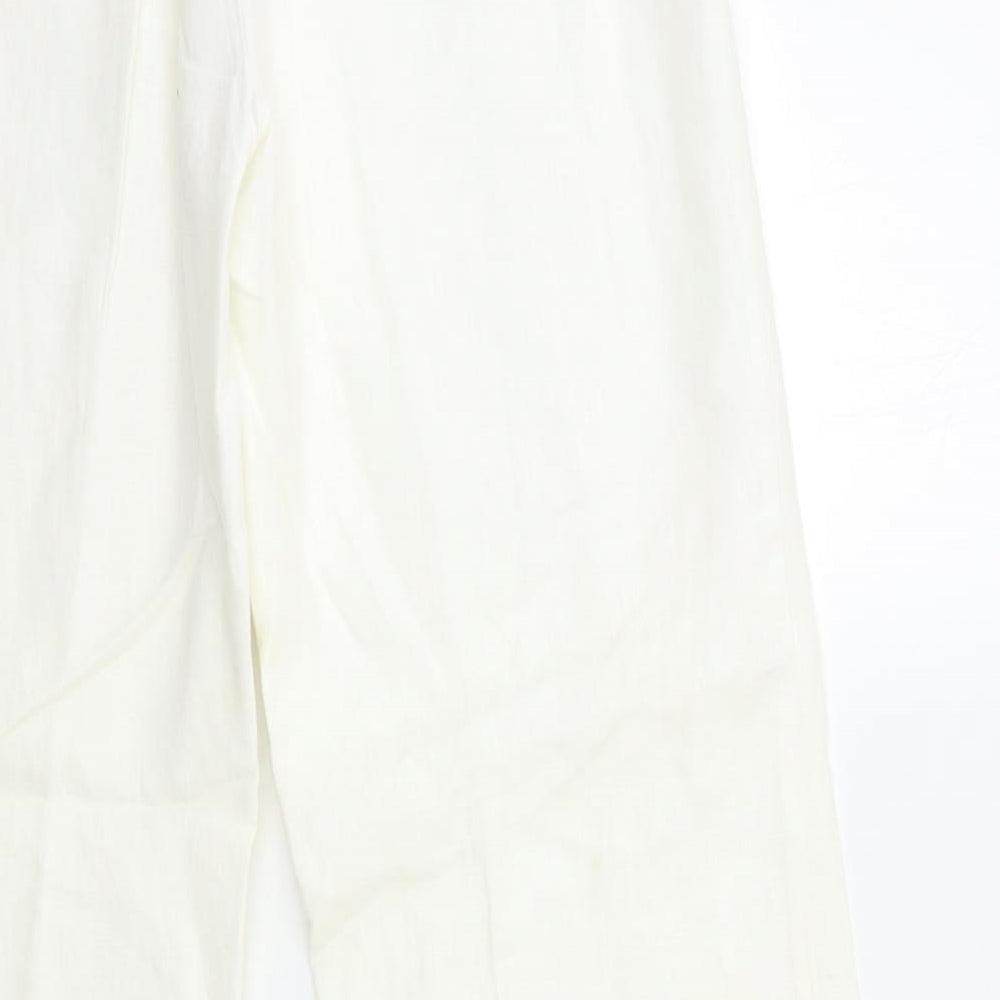 George Womens White   Trousers  Size 14 L30 in