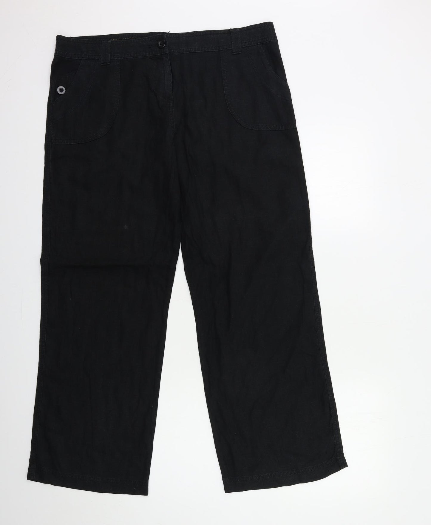 Preworn Womens Black   Trousers  Size 36 in L30 in